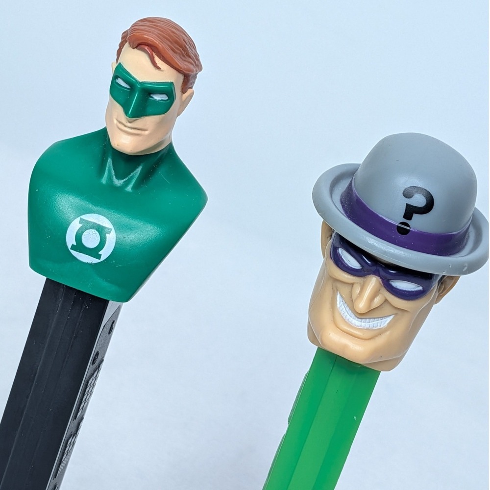 PEZ DC Comics Green Lantern Riddler Candy Dispensers Lot *WORKING* - Picture 5 of 6